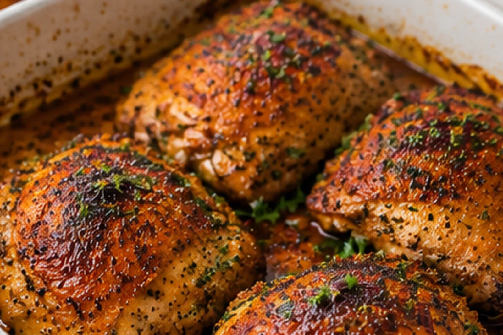 Crispy Baked Chicken Thighs